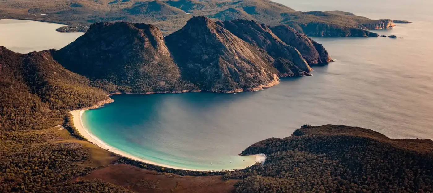 Tasmania aerial view